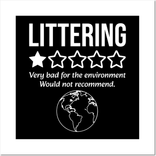 Anti Littering Litter Environment Earth Day 2024 Posters and Art